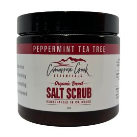 Peppermint Organic Salt Scrub (Scent: Peppermint, size: 22oz)